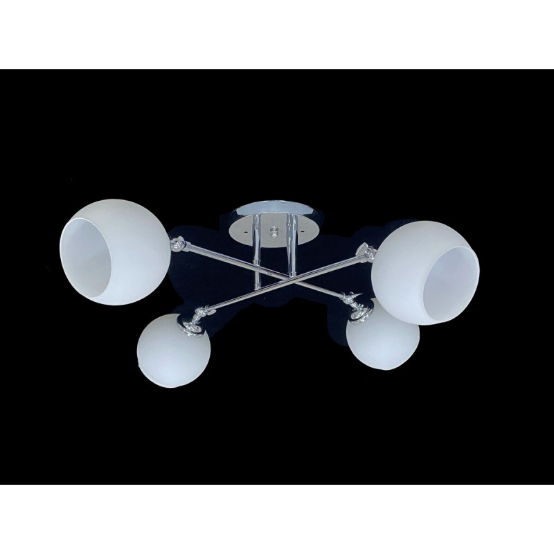 Підвісна люстра на 4 плафони 91176B/4 хром