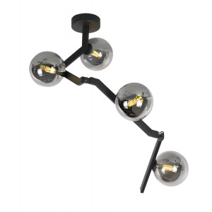 Люстра стельова регульована VALESO BX84020-4 BK чорна