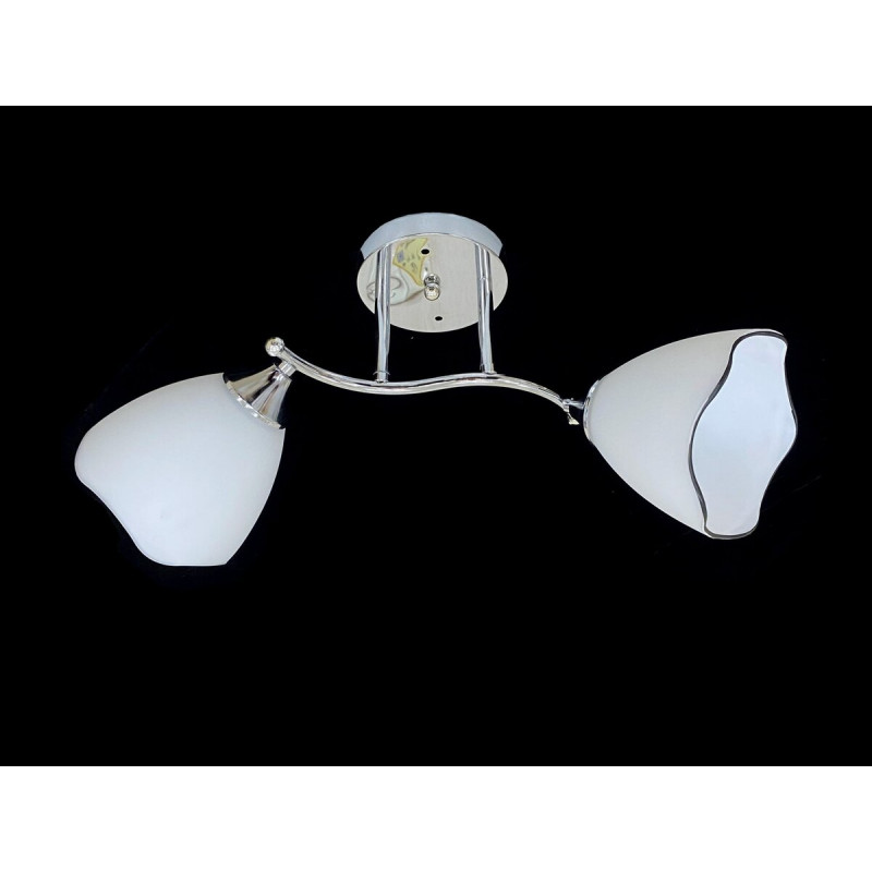 Люстра стельова на 2 плафони 9823E/2 Хром