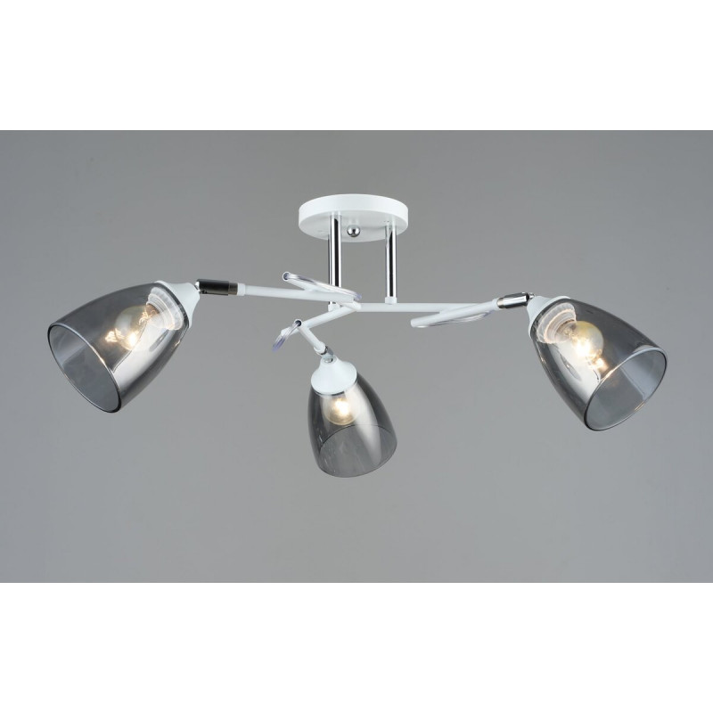 Люстра стельова Sirius B A4091/3 WT+CH з поворотнім механізмом