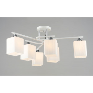 Люстра стельова Sirius B N6193/6 WT+CH на 6 плафонів