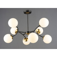 Люстра молекула B N6612/8 Чорний+Мідь