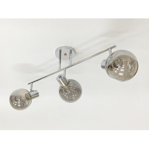 Стельова люстра на 3 плафони 91180B/3 хром