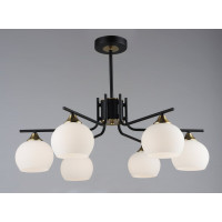 Люстра N6616/6 Чорний+Мідь