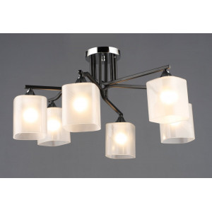 Люстра на шість плафонів A4456/6 (Чорний+Хром)