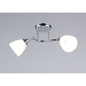 Люстра стельова на 2 плафони VALESO K2313/2, хромовий (E27)