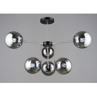 Люстра K2307/6 Чорний + Хром