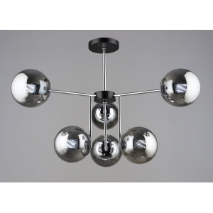 Люстра K2307/6 Чорний + Хром
