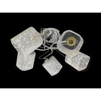 Люстра стельова на 5 плафонів 7364F/5 Хром