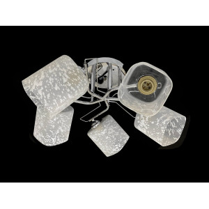 Люстра стельова на 5 плафонів 7364F/5 Хром