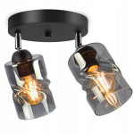 Люстра декоративна Sirius S4944-2 BK+SM з поворотнім механізмом