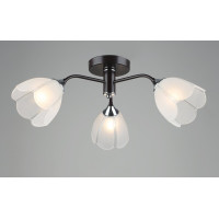 Люстра стельова на кухню Sirius B N6048/3 COFFEE+CR на 3 плафони