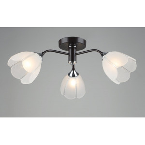 Люстра стельова на кухню Sirius B N6048/3 COFFEE+CR на 3 плафони