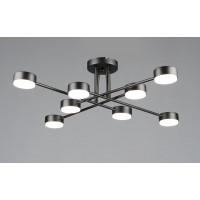 Люстра стельова світлодіодна на 8 плафонів VALESO N6716/8 GX53 Чорний N6716/8