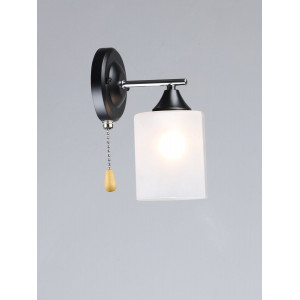 Бра на 1 Плафон VALESO K2316/1W Черный + Хром