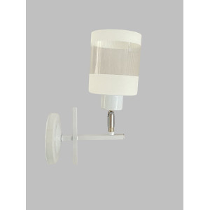 Бра настенное VALESO B-6970C/1 стеклянный плафон E27 Белый+Хром 6970C/1