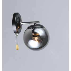 Бра VALESO K2307/1W Черный + Хром