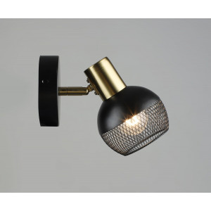 Бра настенная Sirius B N6237/1 BK+COP с поворотным механизмом