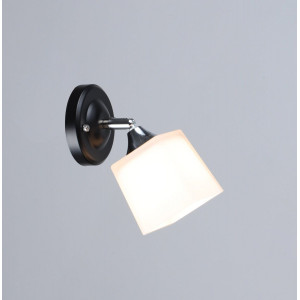 Бра настенная Sirius B N6106/1W BK+CR с поворотным механизмом