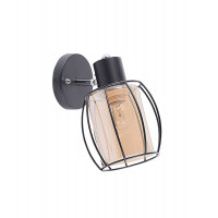 Настінне бра на 1 плафон B-91180M/1 чорний+хром