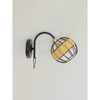 Настінне бра на 1 плафон B-91179A/1 чорний+хром