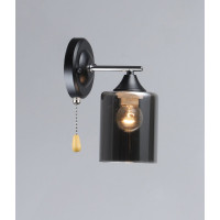 Настінне бра B K2301/1W хром+чорний