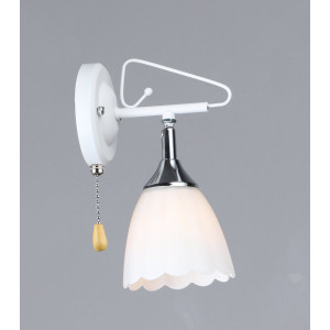 Настінне бра B N6684/1W Білий + Хром