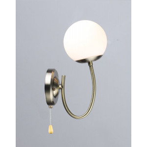 Бра с одним стеклянным плафоном N6610/1W (Бронза)