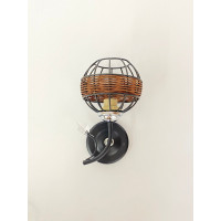 Настінне бра на 1 плафон B-91188A/1 чорний+хром