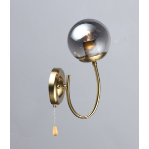 Бра с одним стеклянным плафоном N6609/1W (Медь)