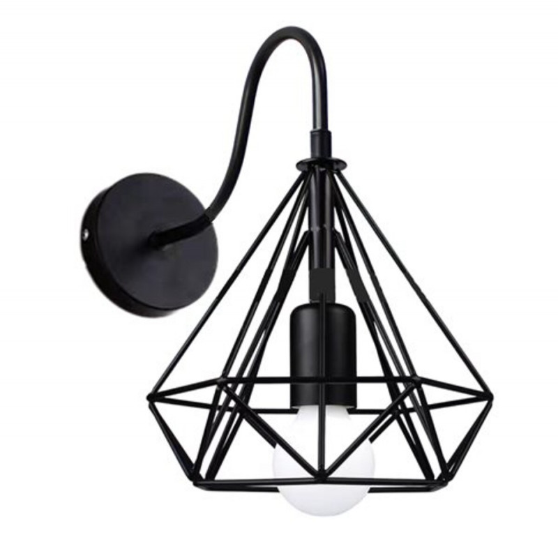 Бра на один плафон VALESO B-TY01A Лофт чорний E27