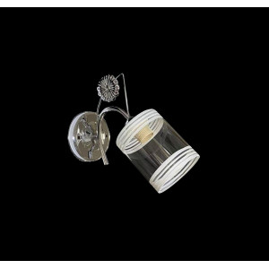 Бра настенное на 1 плафон VALESO B-2408B/1 для спальни и коридора хром