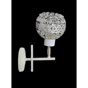 Бра настенное VALESO B-6971C/1 на 1 плафон, белый, хром, E27