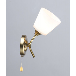 Бра с одним стеклянным плафоном N6628/1W (Медь)