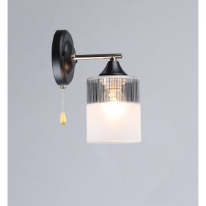 Бра з одним плафоном A4409/1W (Чорний+Золото)