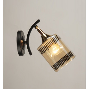 Бра настенная Sirius B N4382/1W BK+FGD