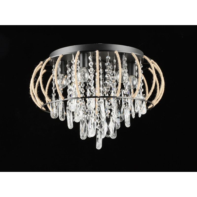 Люстра підвісна кришталева E2729/6, Чорний