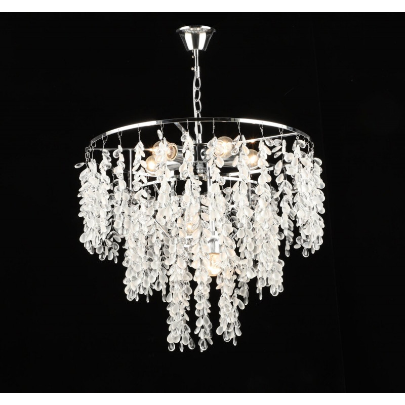 Люстра підвісна кришталева S2477/7, Хром