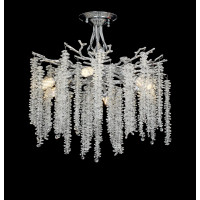 Люстра стельова кришталева VALESO C33001/460 хром на 6 ламп E14