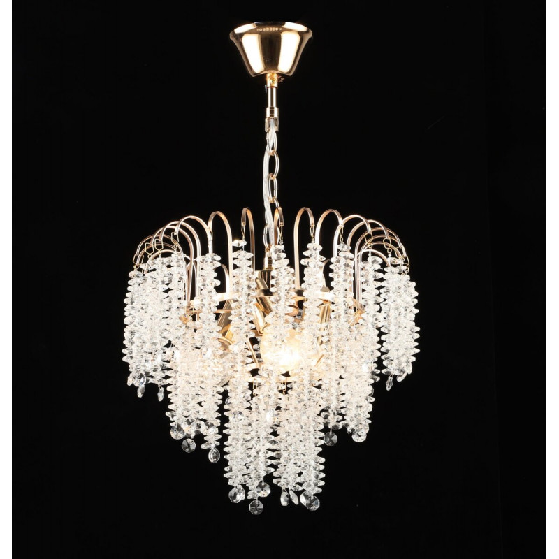 Люстра підвісна кришталева E2689/3, Золото