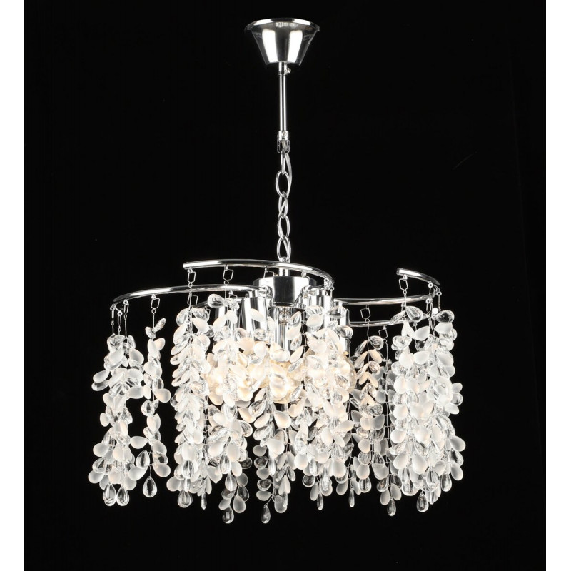 Люстра підвісна кришталева S2493/5, Хром