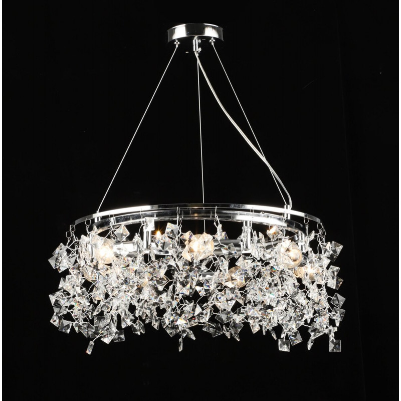 Люстра підвісна кришталева S2492/7, Хром