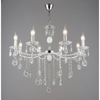 Люстра класична A4461/8 білий+хром