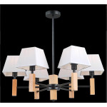 Люстра класична для вітальні VALESO V15-6 чорна