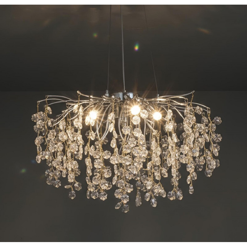 Люстра кришталева підвісна Sirius WM-7015/800 хром
