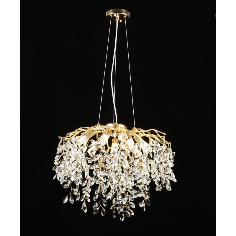 Люстра підвісна кришталева E2708/9, Золото