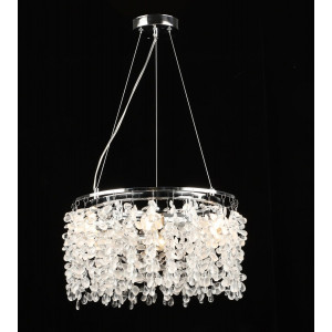 Люстра підвісна кришталева S2490/6, Хром