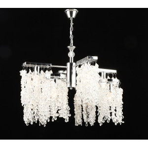 Люстра підвісна кришталева E2687/4+4, Хром
