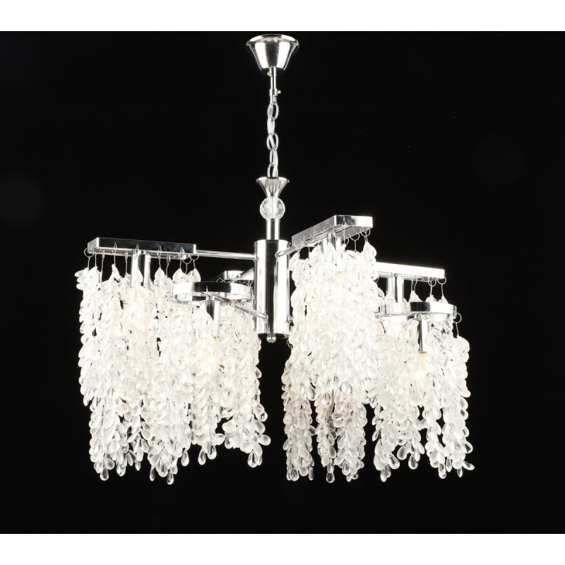 Люстра підвісна кришталева E2687/4+4, Хром