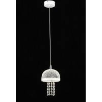 Люстра підвісна світлодіодна E2724/1H, Білий+Хром